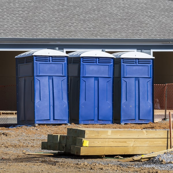 is there a specific order in which to place multiple porta potties in Beulah Beach OH